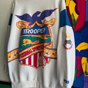 Vintage 90s Troop All Star Sport Club Hip-Hop Crewneck Size M/L